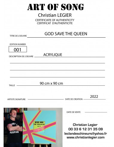 SEX PISTOL PUNK MUSIC VINYL POPARRT