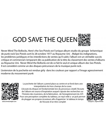 SEX PISTOL PUNK MUSIC VINYL POPARRT