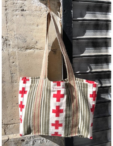 TOG BAG CROSS RAYURE KAKI