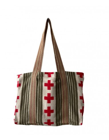 TOG BAG CROSS RAYURE KAKI