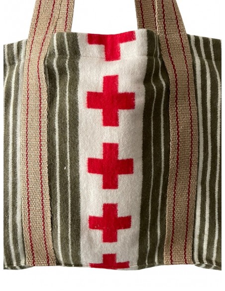 TOG BAG CROSS RAYURE KAKI