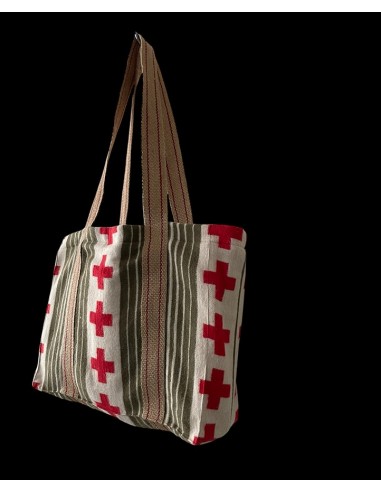 TOG BAG CROSS RAYURE KAKI