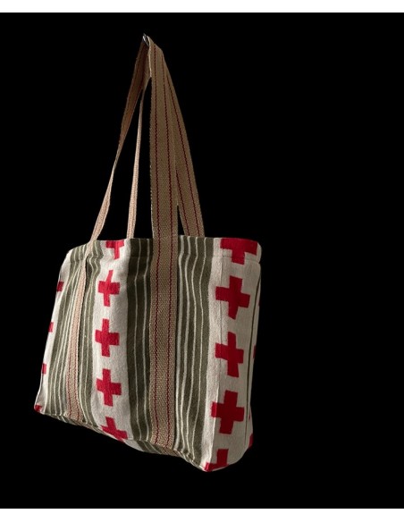 TOG BAG CROSS RAYURE KAKI