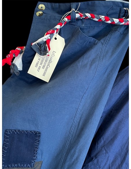 PANTALON BLEU DE CHINE  CARREAUX PANTALON BLEU DE CHINE  CARREAUX