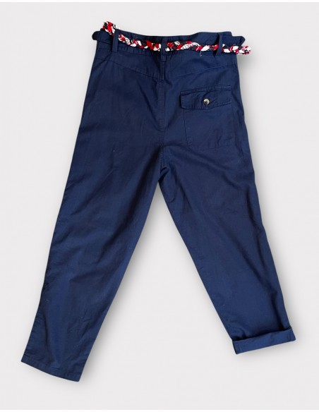 PANTALON BLEU DE CHINE  CARREAUX PANTALON BLEU DE CHINE  CARREAUX