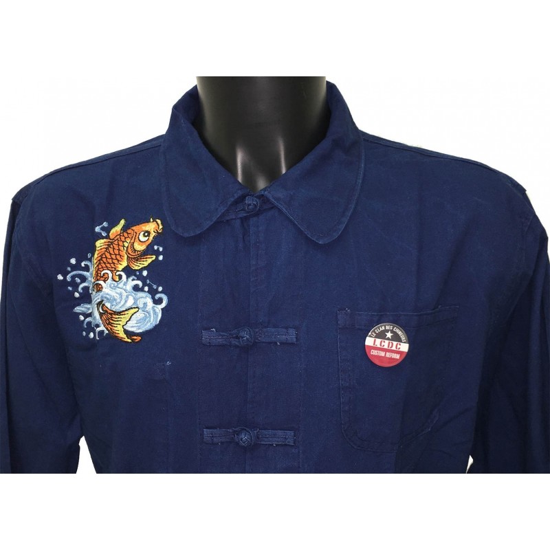 VESTE BLEU DE CHINE KOI