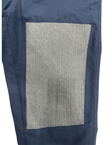 PANTALON BLEU DE CHINE PATCH N°2