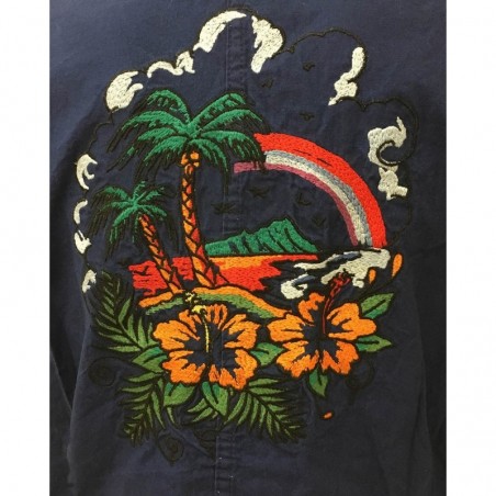 VESTE BLEU DE CHINE HAWAI VESTE BLEU DE CHINE HAWAI