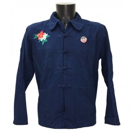 VESTE BLEU DE CHINE HAWAI VESTE BLEU DE CHINE HAWAI