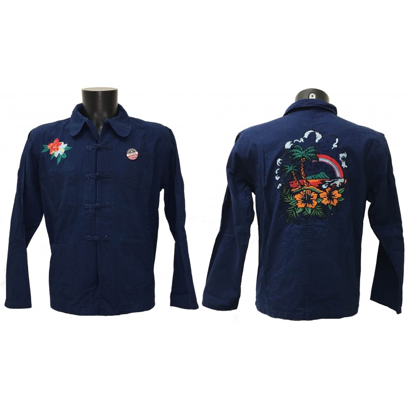 VESTE BLEU DE CHINE HAWAI