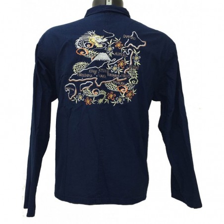 VESTE BLEU DE CHINE DRAGON