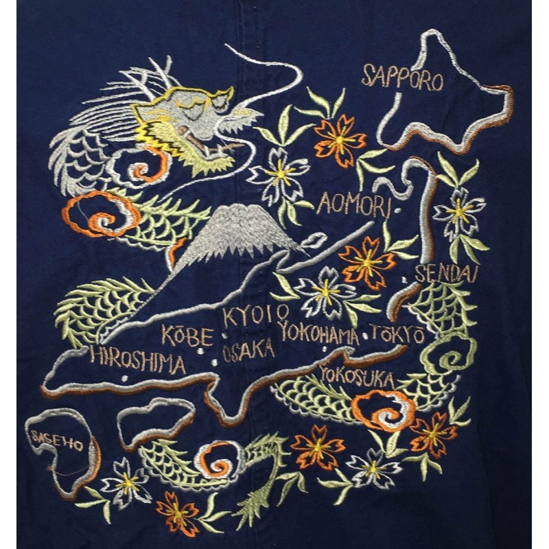 VESTE BLEU DE CHINE DRAGON