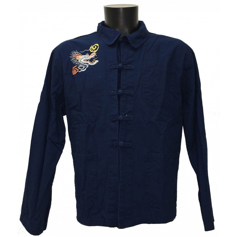 VESTE BLEU DE CHINE DRAGON
