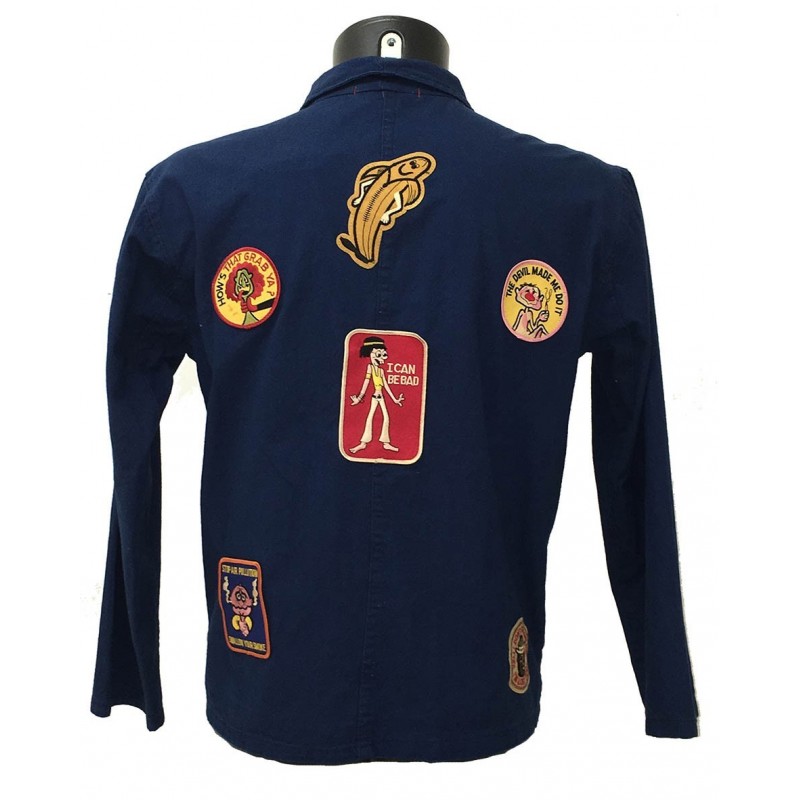 VESTE BLEU DE CHINE PATCH