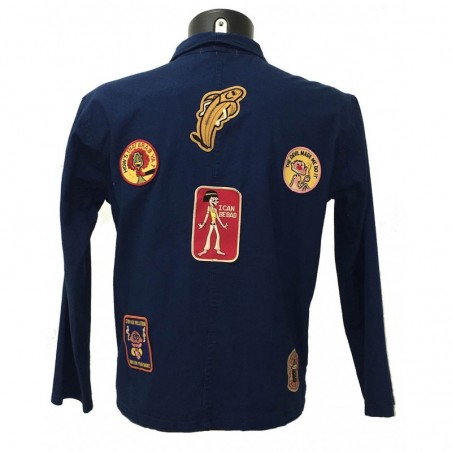 VESTE BLEU DE CHINE PATCH