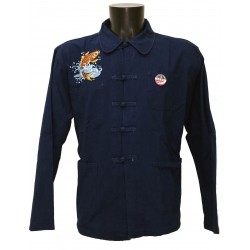 VESTE BLEU DE CHINE KOI 2