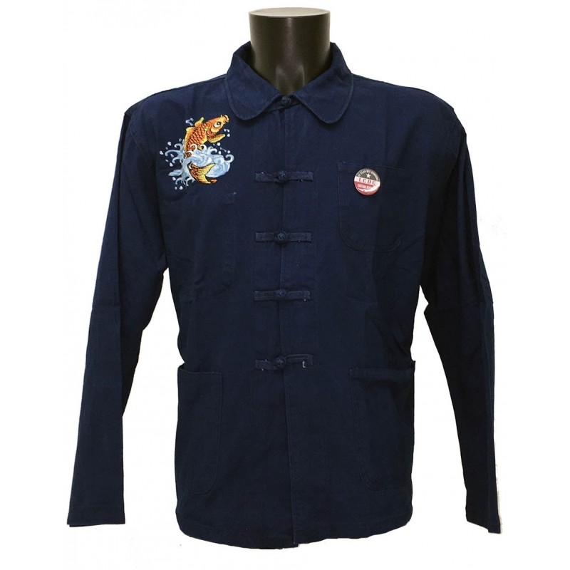 VESTE BLEU DE CHINE KOI