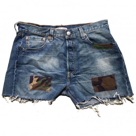 DENIM SHORT PATCH CAMO