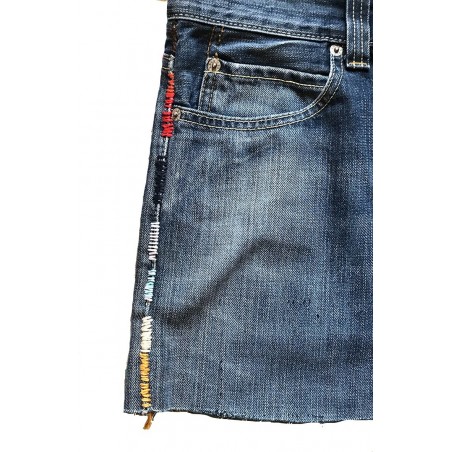 DENIM SKIRT  HAND STITCH