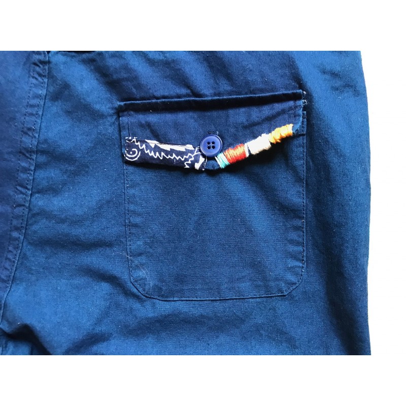 PANTALON BLEU DE CHINE BANDANS HAND STITCH