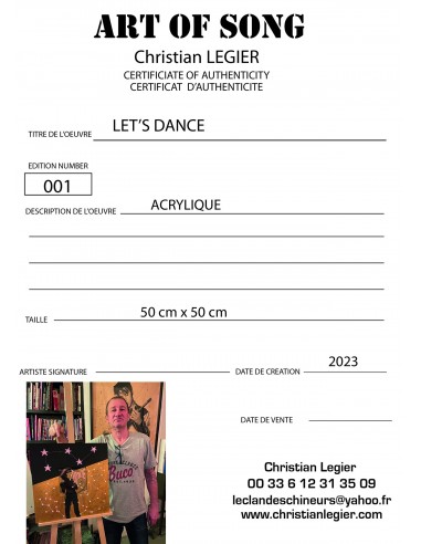 BOWIE MUSIC POPART ART