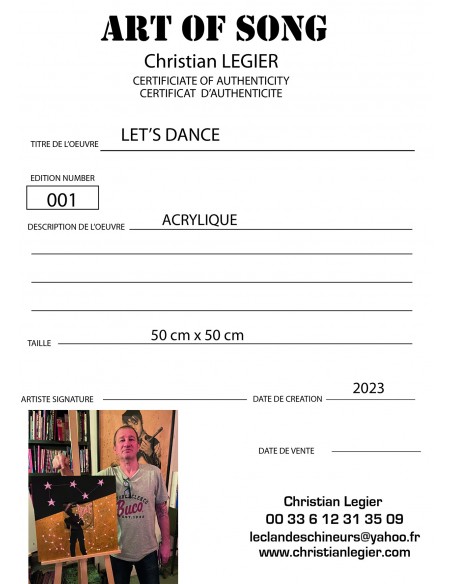 BOWIE MUSIC POPART ART