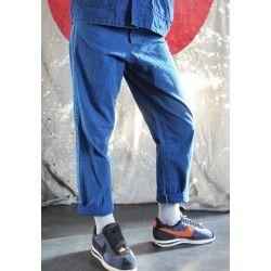 PANTALON BLEU DE CHINE ET COULEURS