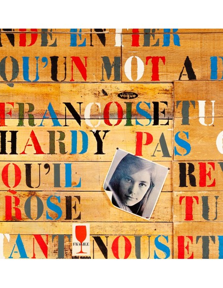 FRANCOISE HARDY MUSIC VINYL POPART