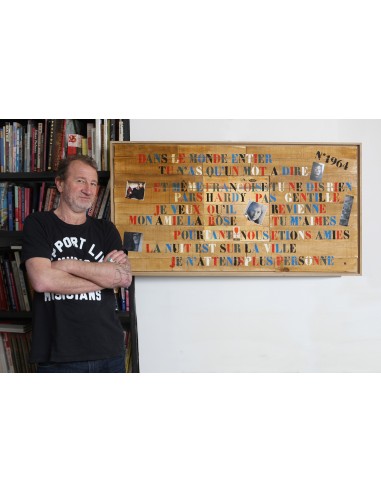 FRANCOISE HARDY MUSIC VINYL POPART