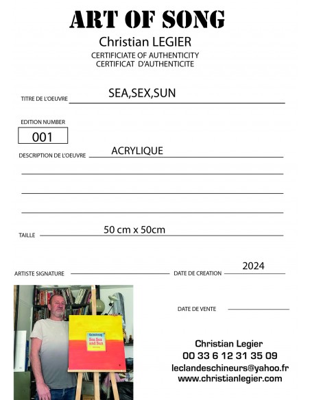 GAINSBOURG VINYL MUSIC ART