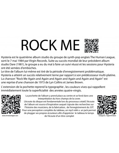 HUMAN LEAGUE MUSIC VINYL ART POPART