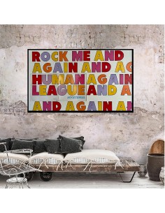 HUMAN LEAGUE MUSIC VINYL ART POPART 2