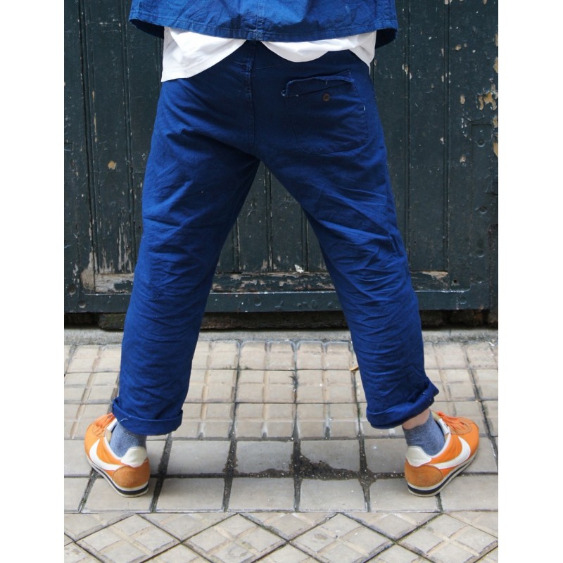PANTALON BLEU DE CHINE ET COULEURS