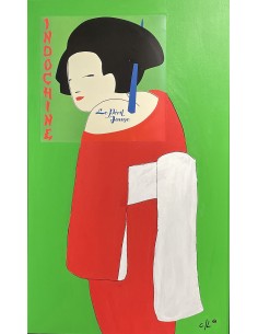 INDOCHINE MUSIC VINYL ART POPART