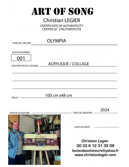 JOHNNY HALLIDAY MUSIC VINYL ART