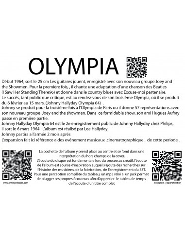 JOHNNY HALLIDAY MUSIC VINYL ART