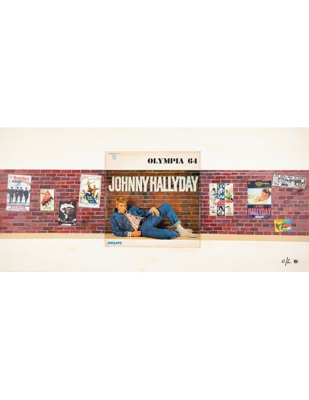 JOHNNY HALLIDAY MUSIC VINYL ART