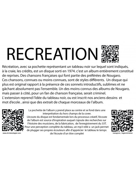 CLAUDE NOUGARO MUSIC ART VINYL