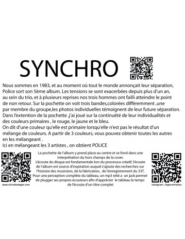 THE POLICE MUSIC ART VINYL