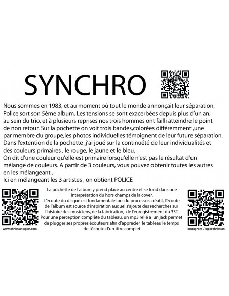 THE POLICE MUSIC ART VINYL